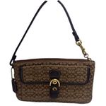 Coach  Brown Signature Canvas Wristlet Photo 0