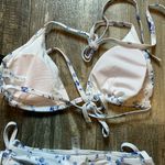 Floral Blue and White Bikini Set Size XXS Photo 5