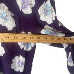Old Navy Women's Size Medium Purple Hibiscus Floral 3/4 Sleeve Top Photo 6