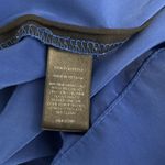 EXPRESS Shirt Dress Women M Blue Roll Tab Sleeve Belted Open Hidden Button Front Photo 6