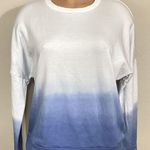 Lauren Moshi New. oversized blue ombré sweatshirt. Retails $128. XS Photo 0