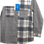 Columbia Sportswear Co. Long Sleeve Button Down plaid gray women's shirt Small Photo 3