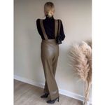 ZARA FAUX LEATHER JUMPSUIT Photo 1