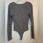 Honey Punch  Charcoal Ribbed Bodysuit Photo 3