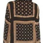 Free People  Little Secrets Scarf Print Button Up Shirt Blouse Size Small Photo 1