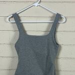 Free People  Intimately Gray Square Neck Tank size S Photo 3