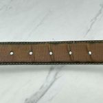 Vintage Ritz Bronze Faux Leather Belt Gold Hardware Small (S) ✨ Brown Photo 6