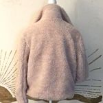 PacSun X/Sm Pink Full Zip Sherpa Inspired Fuzzy Teddy Bomber Jacket Photo 4
