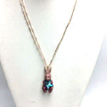 Betsey Johnson  Celestial Star Bunny Crystal Necklace Rabbit Charm Easter Spring Photo 0