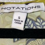 Notations  Green Floral Cape Style Blouse Photo 2