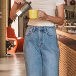 Eddie Bauer Eddie‎ Bauer 90s Vintage High Rise Mom Jean Blue Denim Straight Leg Jeans 14 Photo 0