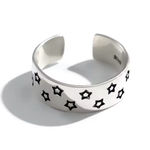 Boutique NEW Unisex 925‎ Sterling Star Adjustable Band Ring, Toe Ring, Pinky Ring Photo 1