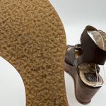 Anthropologie Anna Sui Platform Wedges Gladiator Straps Leather Boho Photo 7