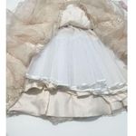 Jovani Strapless Trumpet Embroidered Corset Prom Dress Gown Light Cafe Size 16 Photo 10