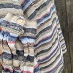 Quiksilver  Blouse Womens Linen Half Button Up Loose Fit Shirt Size XS Photo 9