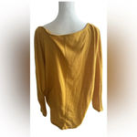 Cupshe  Mustard Yellow High Low Top Size Medium Photo 1