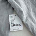 Free People  Low Back Seamless Long Sleeve Grey Lunar Rock Size X-Small/Small NWT Photo 6