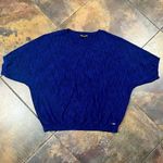 DKNY Blue Dolman Sleeve Sweater XXL Photo 5