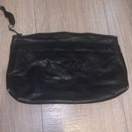 Antique vintage black Italian leather clutch Photo 1