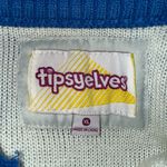 Tipsy Elves  Unisex Sweater Sz XL Ski Skiing Graphic Pullover Acrylic Blue Photo 2