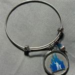 Disney's Walt & Mickey Silver and Blue Cinderella Castle Charm Bracelet Photo 0