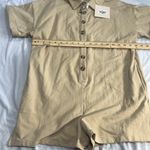Kittenish  vera tan button down romper NWT S Small Fleece Photo 8