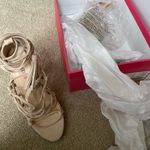 JustFab  Chancy Blush Strappy Heels Photo 3