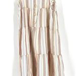 Madewell Button-Back Tiered Textural Rainbow Stripe Sun Summer Casual Dress Photo 6