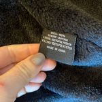 VintageāLeather black hooded faux fur lined trench jacket M Size M Photo 3