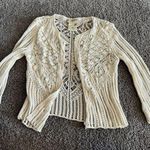Fuzzi cream crotchet short cardigan Size XS Photo 0