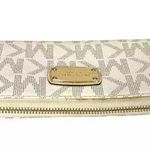Michael Kors White Grey Jet Set Continental Wallet Photo 3