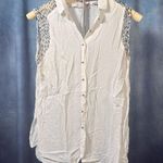 Reserved Button-down Tank Blouse Photo 0