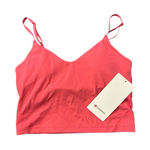 Lululemon  Align Cropped Cami Tank Light Support A/B Cup Glaze Pink GLZP Sz 4 New Photo 0
