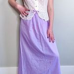 Vintage Eyelet Lace Lavender Nighty/Summer Dress Purple Size M Photo 6