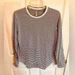 Banana Republic  Black and White Striped Long Sleeve Tee Photo 0