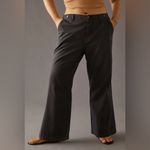 Anthropologie Pilcro Slouchy Chino Wide Leg Pants in Sundrenched Black 25 Photo 5