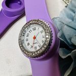 Slap Wrist Watch With 2 Bands Purple Photo 6