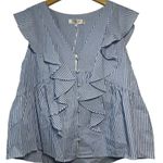 CROSBY by Mollie Burch  Kathryn Stripe Ruffle Top Photo 0