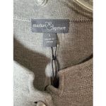 Market & Spruce  Gray Cardigan Cotton Blend Sweater Size Large NWT Photo 3