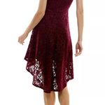 City studio purple sparkle off the shoulder high low dress from MACYS NWT Size 1 Photo 8