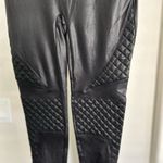 Spanx Women's Quilted Faux Leather Leggings Sz Medium Photo 2