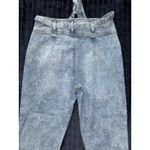 SO  High Rise Mom‎ Jeans Acid Wash Belted Distressed Hem Denim Pants Size 30 Photo 6