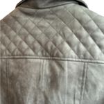 Kut From The Kloth  Women's grey Faux Suede Moto Jacket‎ Size S Photo 13