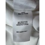 NONCHALANT LABEL White Strapless Sculpted Pocket Peplum Blazer Top Size L Size L Photo 11