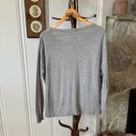 Karen Millen  Plaid Knit Grey Sweater size Large Photo 4