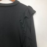 English Factory  Ruffle Turtleneck Sweater Black Photo 2