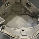 Coach 20165 Turnlock Edie Carryall Gray Pebbled Leather & Suede Shoulder Bag Photo 6