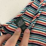 Wild Fable π¦ Striped V-Neck Short Sleeve Mini Dress Stretch Comfy Large Photo 1