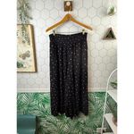 Free People Nile River Black and Red Smocked Wide Leg Pant - Size - Large Photo 3