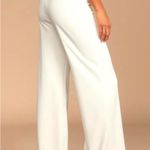 Lulu's White Wide Leg High Waisted Jumpsuit Size M Photo 1